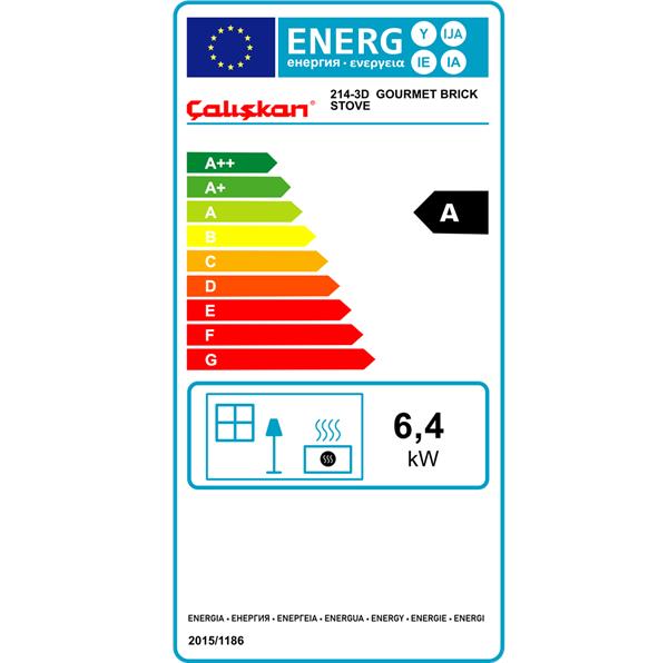 CALISKAN 214 3D / GOURMET FIREPLACE COOKSTOVE 